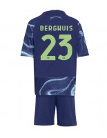 Ajax Steven Berghuis #23 Venkovní dres pro děti 2025-26 Krátký Rukáv (+ trenýrky)
